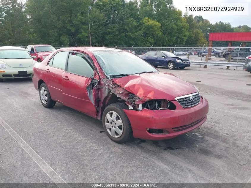 2007 Toyota Corolla Ce/Le/S VIN: 1NXBR32E07Z924929 Lot: 40366313