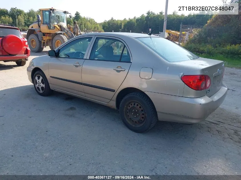 2007 Toyota Corolla Ce VIN: 2T1BR32E07C848047 Lot: 40367127