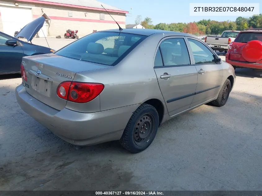 2007 Toyota Corolla Ce VIN: 2T1BR32E07C848047 Lot: 40367127