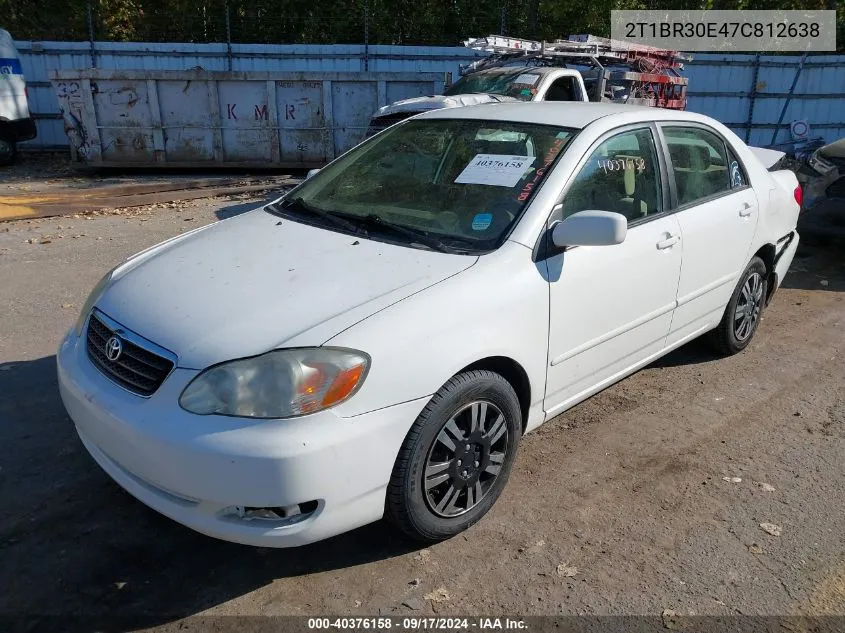 2007 Toyota Corolla Le VIN: 2T1BR30E47C812638 Lot: 40376158