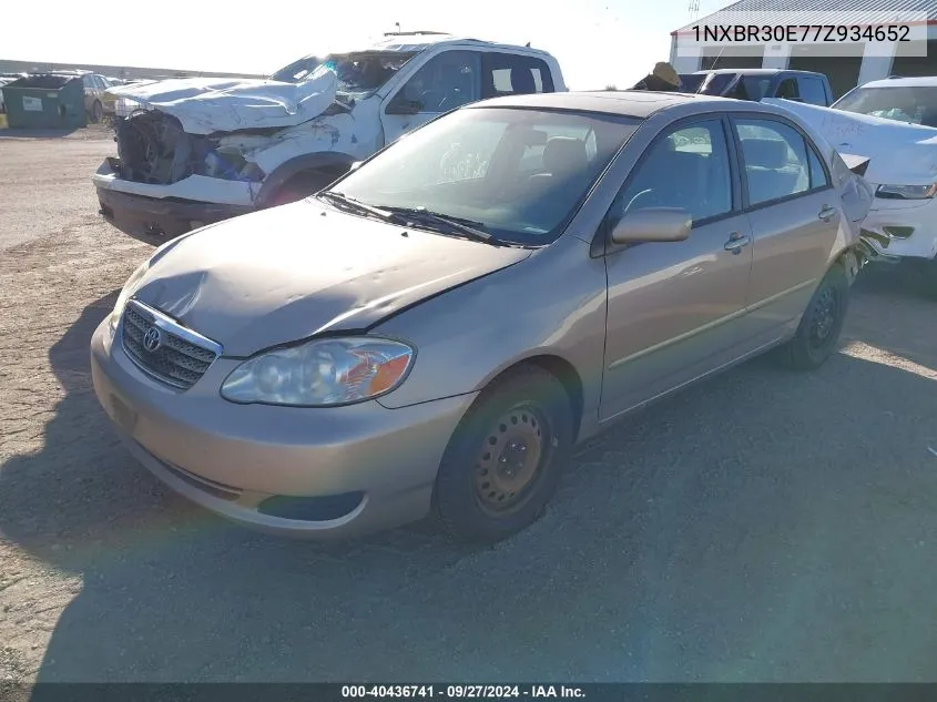 2007 Toyota Corolla Le VIN: 1NXBR30E77Z934652 Lot: 40436741