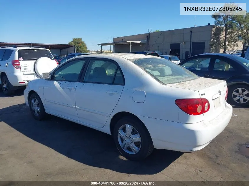 2007 Toyota Corolla Le VIN: 1NXBR32E07Z805245 Lot: 40441786