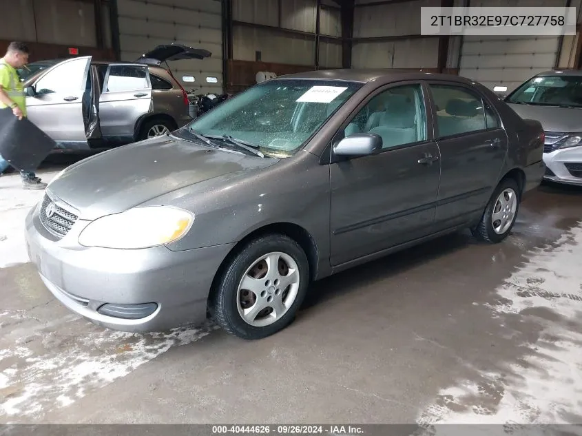 2007 Toyota Corolla Ce VIN: 2T1BR32E97C727758 Lot: 40444626