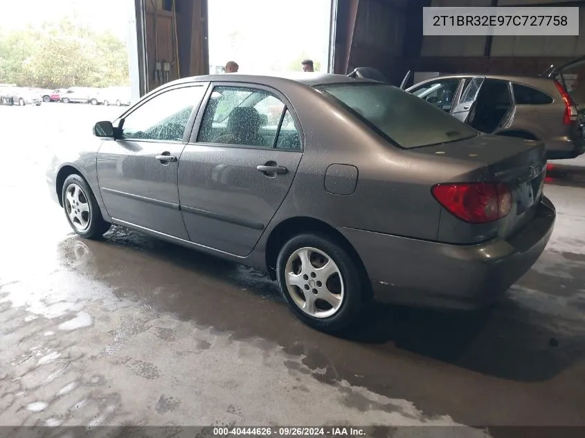 2007 Toyota Corolla Ce VIN: 2T1BR32E97C727758 Lot: 40444626