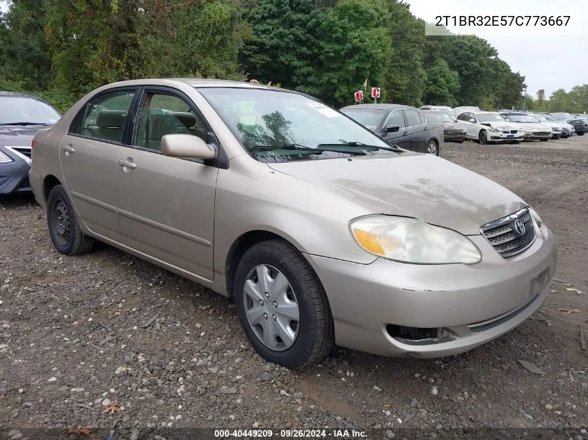 2007 Toyota Corolla Le VIN: 2T1BR32E57C773667 Lot: 40449209