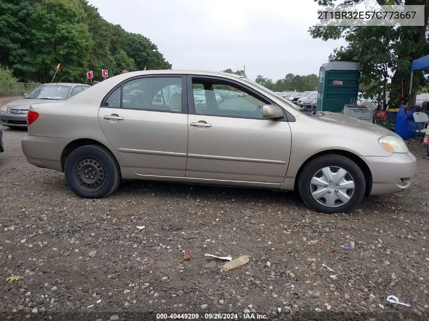 2007 Toyota Corolla Le VIN: 2T1BR32E57C773667 Lot: 40449209