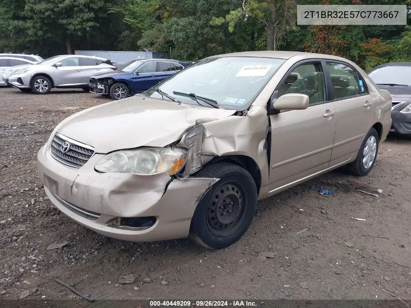 2007 Toyota Corolla Le VIN: 2T1BR32E57C773667 Lot: 40449209