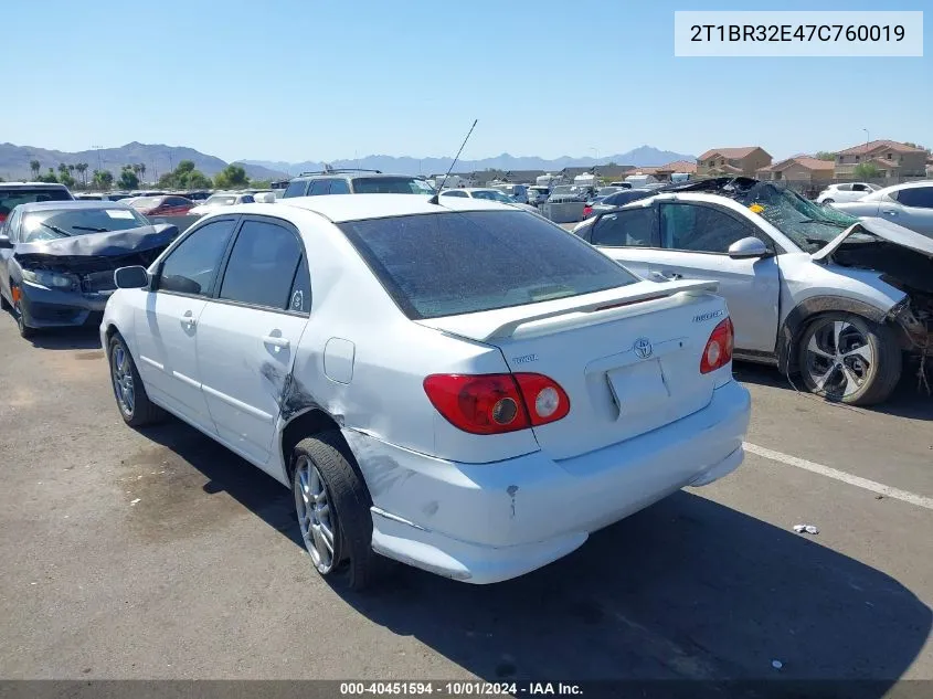 2T1BR32E47C760019 2007 Toyota Corolla Le