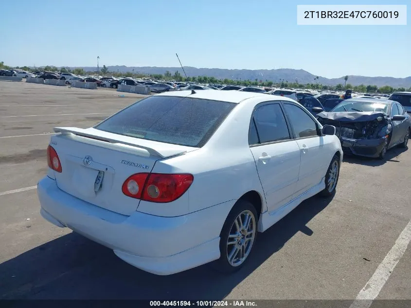 2T1BR32E47C760019 2007 Toyota Corolla Le