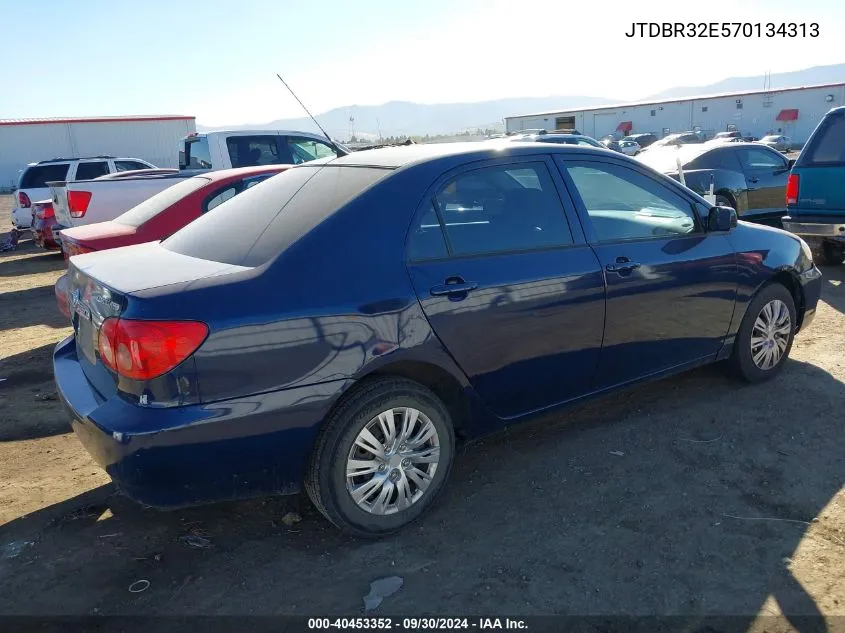 2007 Toyota Corolla Ce VIN: JTDBR32E570134313 Lot: 40453352