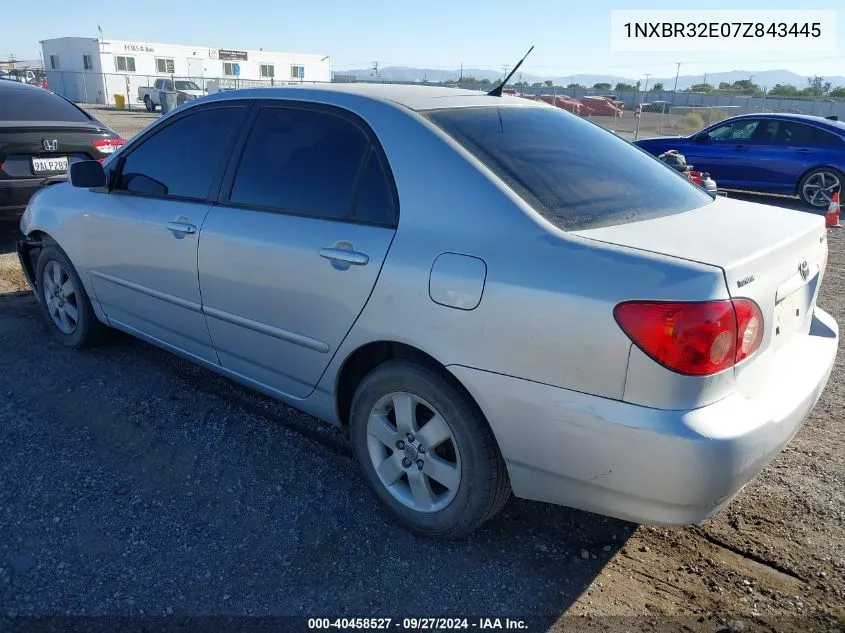 2007 Toyota Corolla Le VIN: 1NXBR32E07Z843445 Lot: 40458527