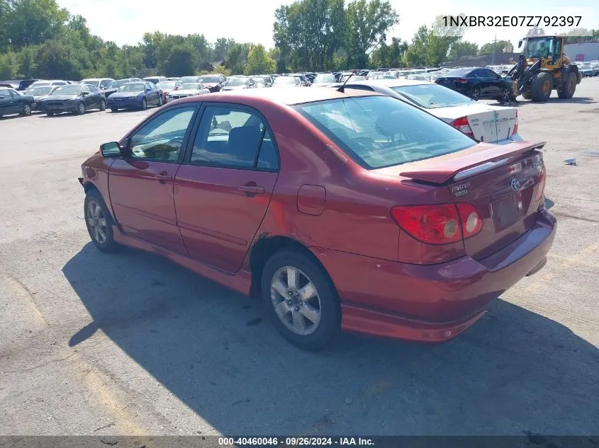 2007 Toyota Corolla S VIN: 1NXBR32E07Z792397 Lot: 40460046