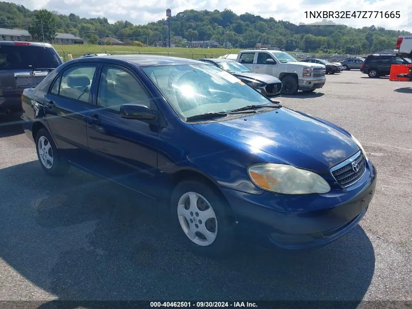 2007 Toyota Corolla Ce VIN: 1NXBR32E47Z771665 Lot: 40462501