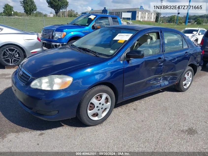 2007 Toyota Corolla Ce VIN: 1NXBR32E47Z771665 Lot: 40462501