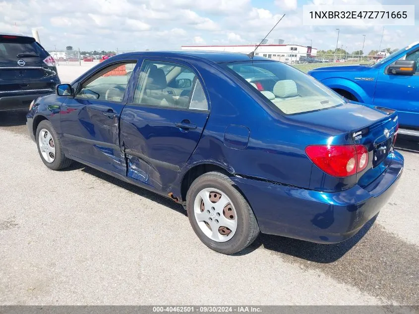 2007 Toyota Corolla Ce VIN: 1NXBR32E47Z771665 Lot: 40462501