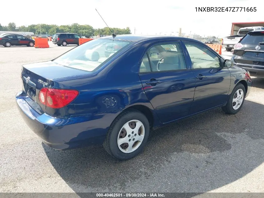 2007 Toyota Corolla Ce VIN: 1NXBR32E47Z771665 Lot: 40462501