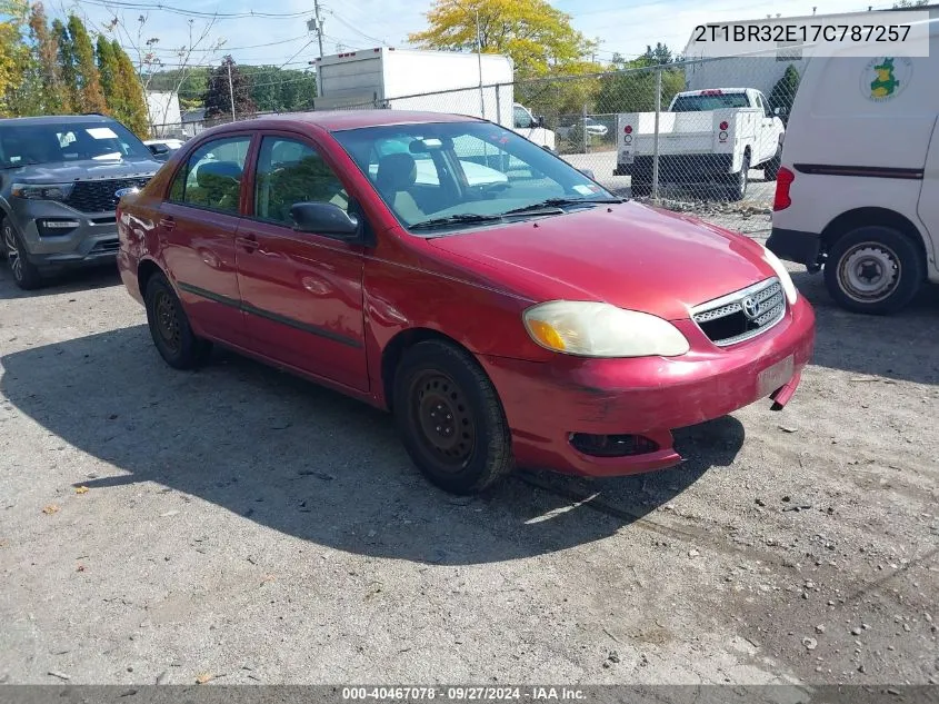 2007 Toyota Corolla Ce VIN: 2T1BR32E17C787257 Lot: 40467078