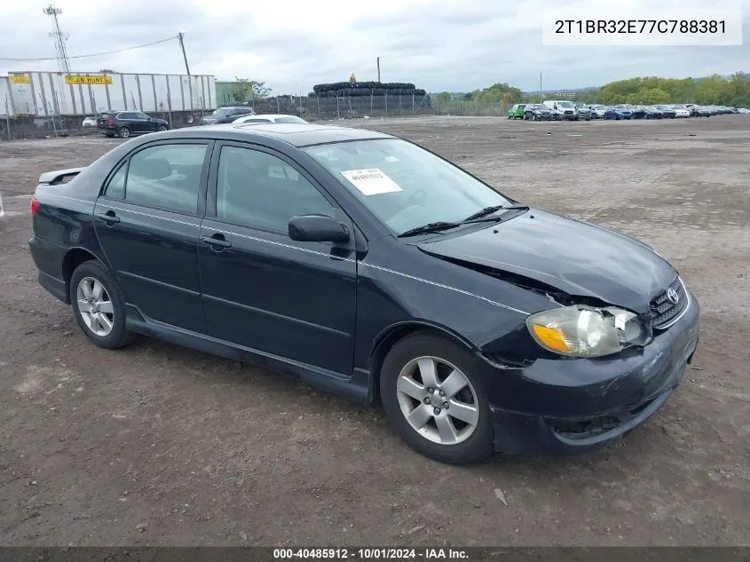 2007 Toyota Corolla S VIN: 2T1BR32E77C788381 Lot: 40485912