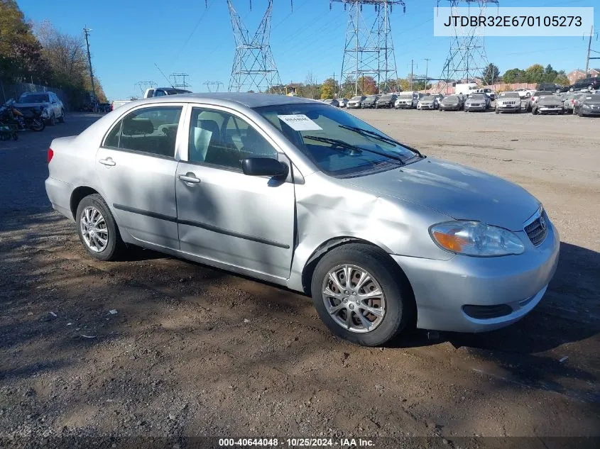 2007 Toyota Corolla Ce VIN: JTDBR32E670105273 Lot: 40644048