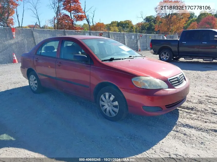 2T1BR32E17C778106 2007 Toyota Corolla Ce/Le/S