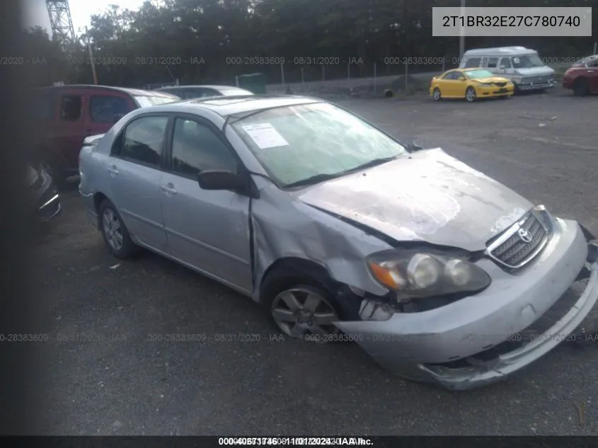 2007 Toyota Corolla S VIN: 2T1BR32E27C780740 Lot: 40671746