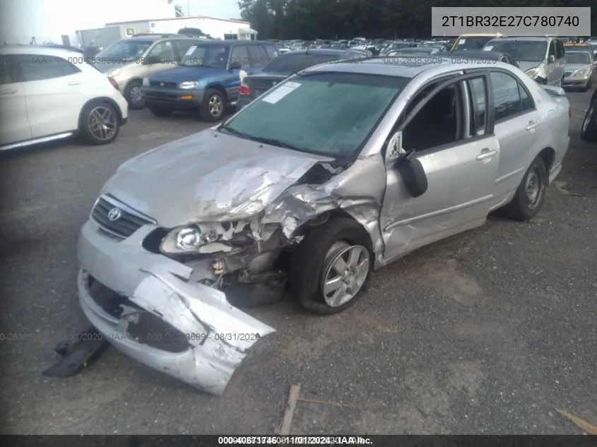 2007 Toyota Corolla S VIN: 2T1BR32E27C780740 Lot: 40671746