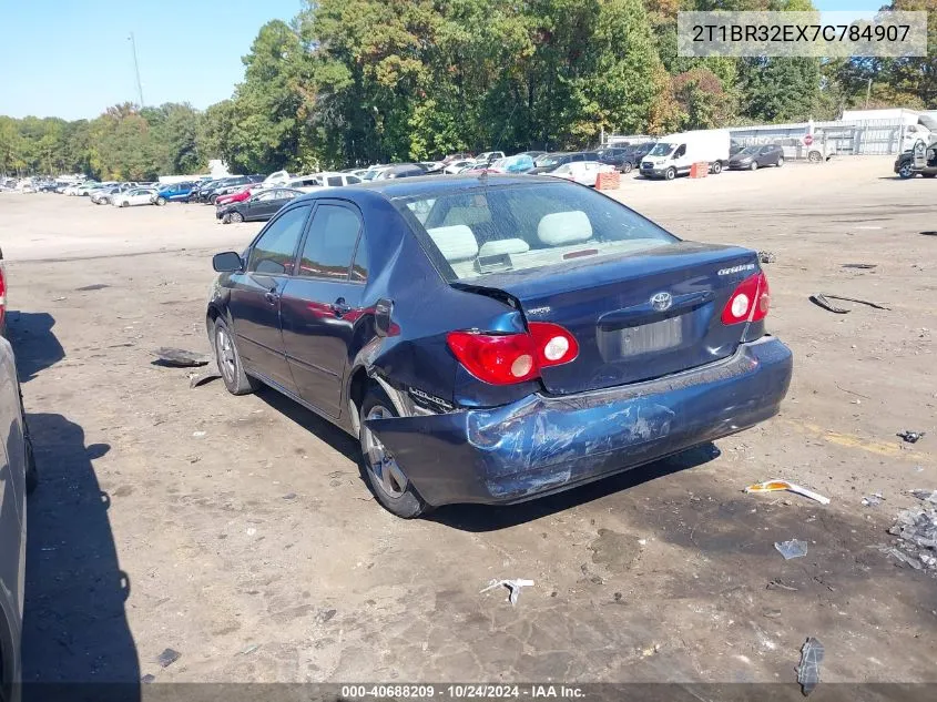 2007 Toyota Corolla Le VIN: 2T1BR32EX7C784907 Lot: 40688209