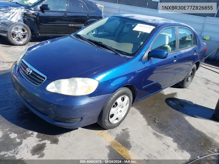 2007 Toyota Corolla Le VIN: 1NXBR30E77Z826855 Lot: 40692670