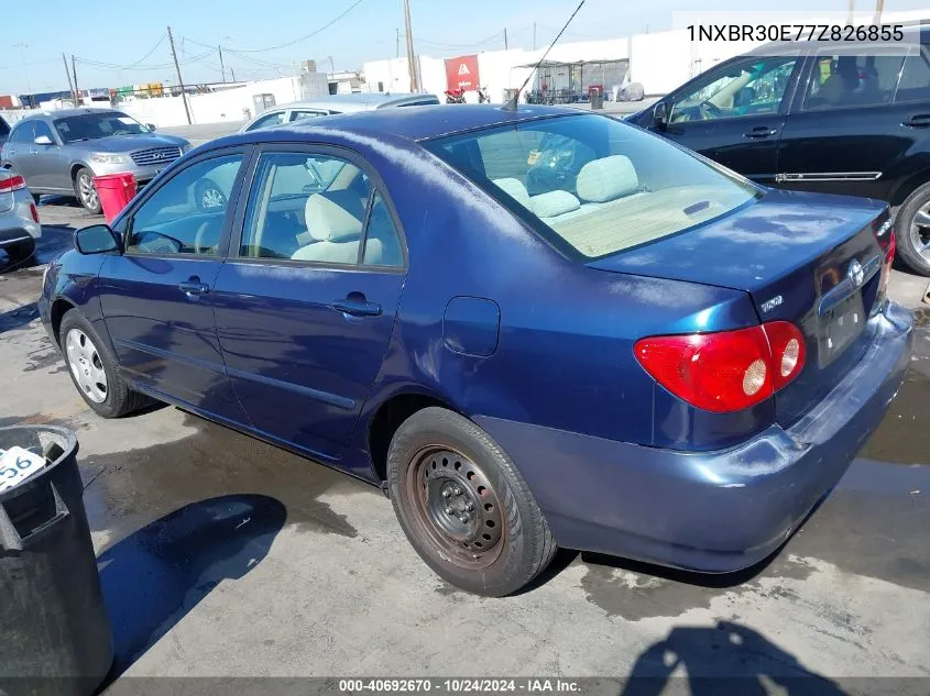 2007 Toyota Corolla Le VIN: 1NXBR30E77Z826855 Lot: 40692670