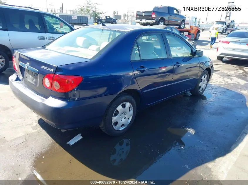 2007 Toyota Corolla Le VIN: 1NXBR30E77Z826855 Lot: 40692670