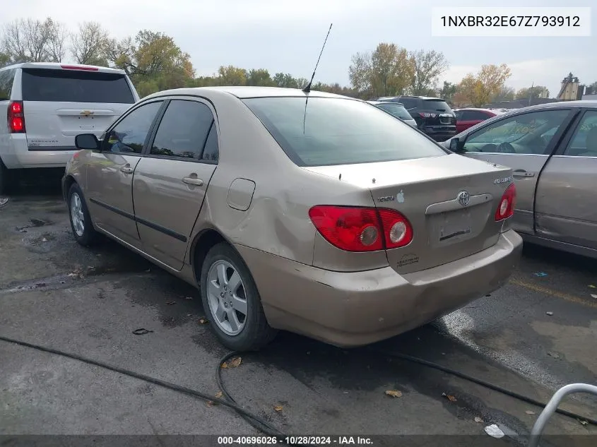 2007 Toyota Corolla Ce VIN: 1NXBR32E67Z793912 Lot: 40696026