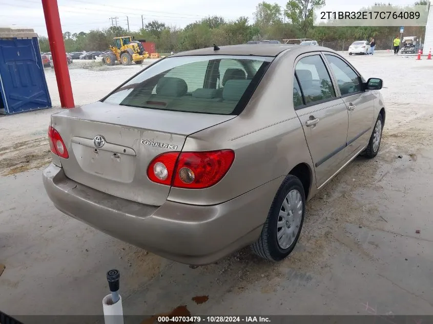 2007 Toyota Corolla Ce VIN: 2T1BR32E17C764089 Lot: 40703479