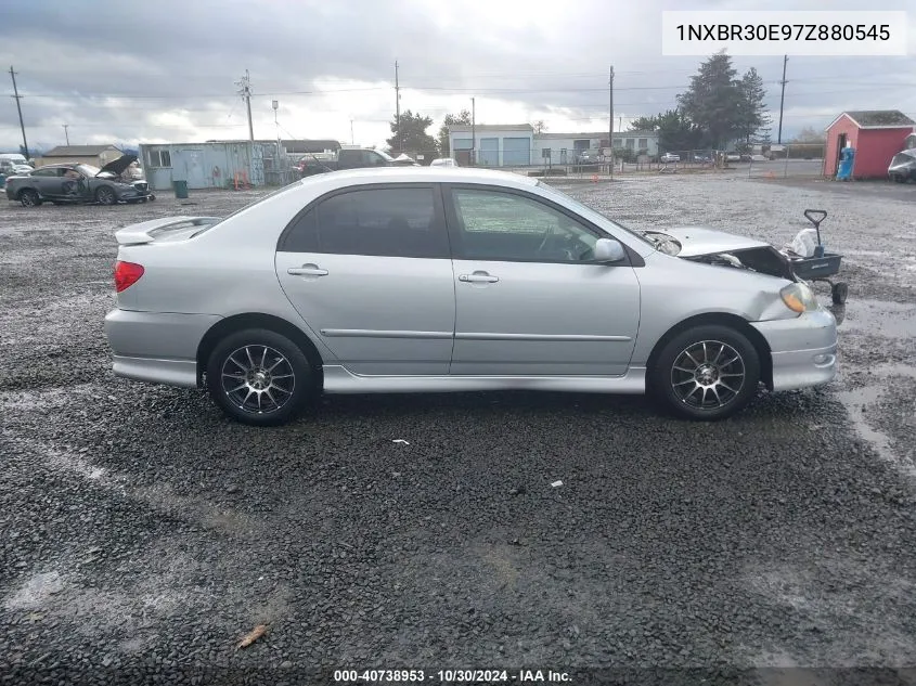 2007 Toyota Corolla S VIN: 1NXBR30E97Z880545 Lot: 40738953