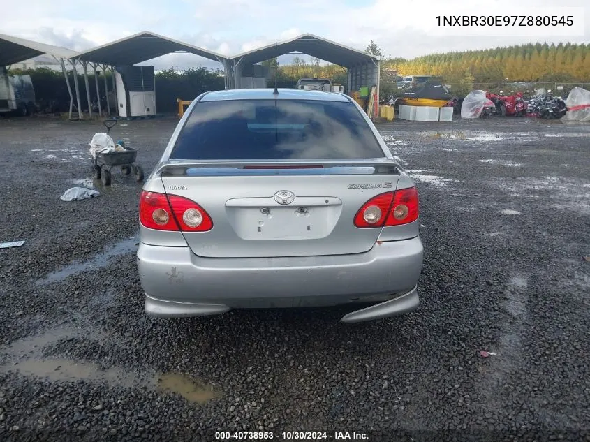 2007 Toyota Corolla S VIN: 1NXBR30E97Z880545 Lot: 40738953