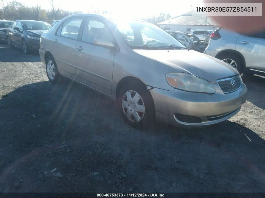 2007 Toyota Corolla Le VIN: 1NXBR30E57Z854511 Lot: 40753373