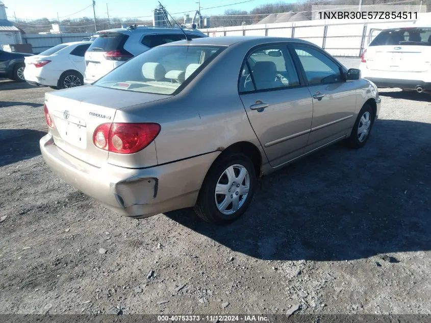 2007 Toyota Corolla Le VIN: 1NXBR30E57Z854511 Lot: 40753373