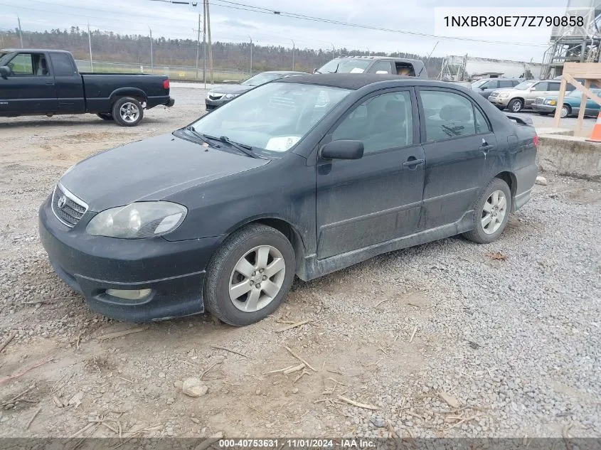 2007 Toyota Corolla S VIN: 1NXBR30E77Z790858 Lot: 40753631