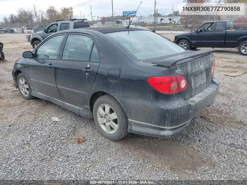 2007 Toyota Corolla S VIN: 1NXBR30E77Z790858 Lot: 40753631