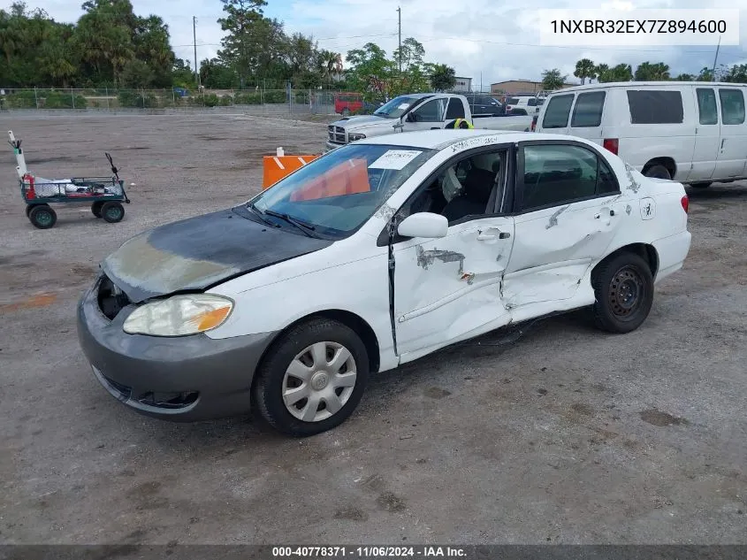 2007 Toyota Corolla Le VIN: 1NXBR32EX7Z894600 Lot: 40778371