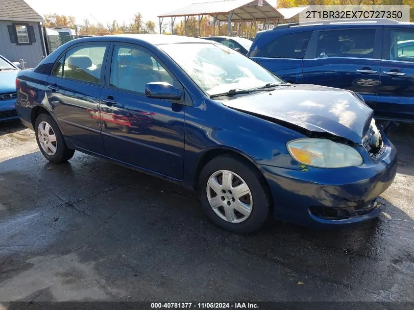 2007 Toyota Corolla Le VIN: 2T1BR32EX7C727350 Lot: 40781377