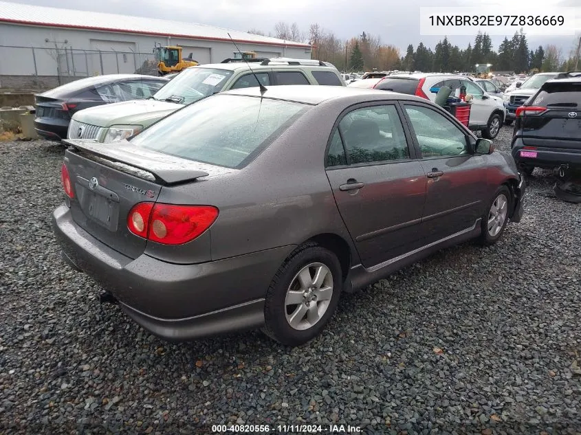 2007 Toyota Corolla S VIN: 1NXBR32E97Z836669 Lot: 40820556