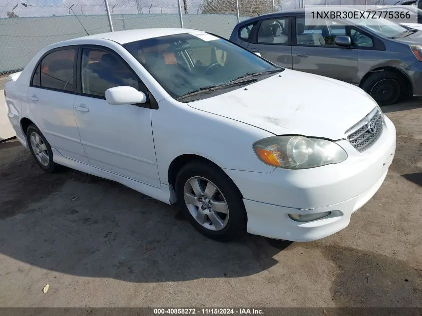 2007 Toyota Corolla S VIN: 1NXBR30EX7Z775366 Lot: 40858272