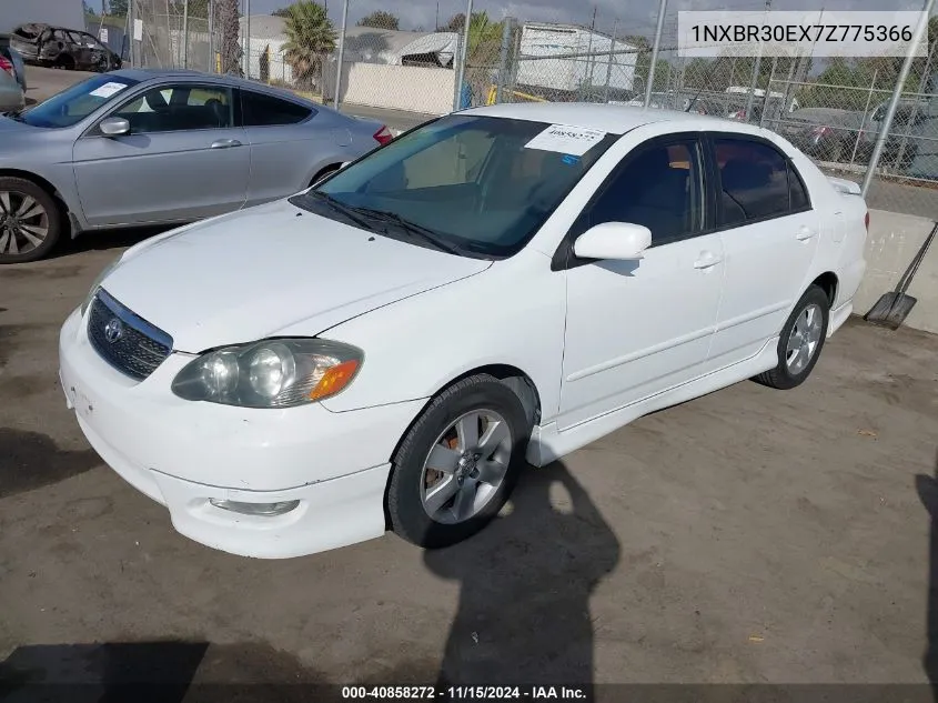 2007 Toyota Corolla S VIN: 1NXBR30EX7Z775366 Lot: 40858272