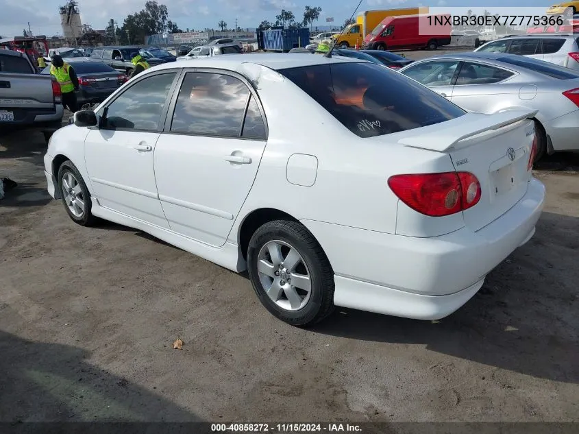 2007 Toyota Corolla S VIN: 1NXBR30EX7Z775366 Lot: 40858272