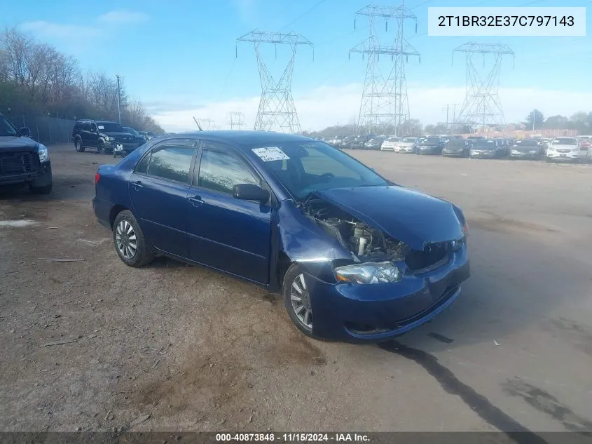 2007 Toyota Corolla Le VIN: 2T1BR32E37C797143 Lot: 40873848