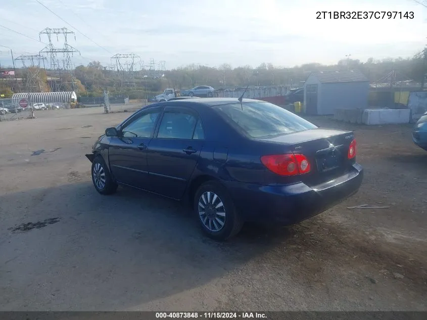 2007 Toyota Corolla Le VIN: 2T1BR32E37C797143 Lot: 40873848