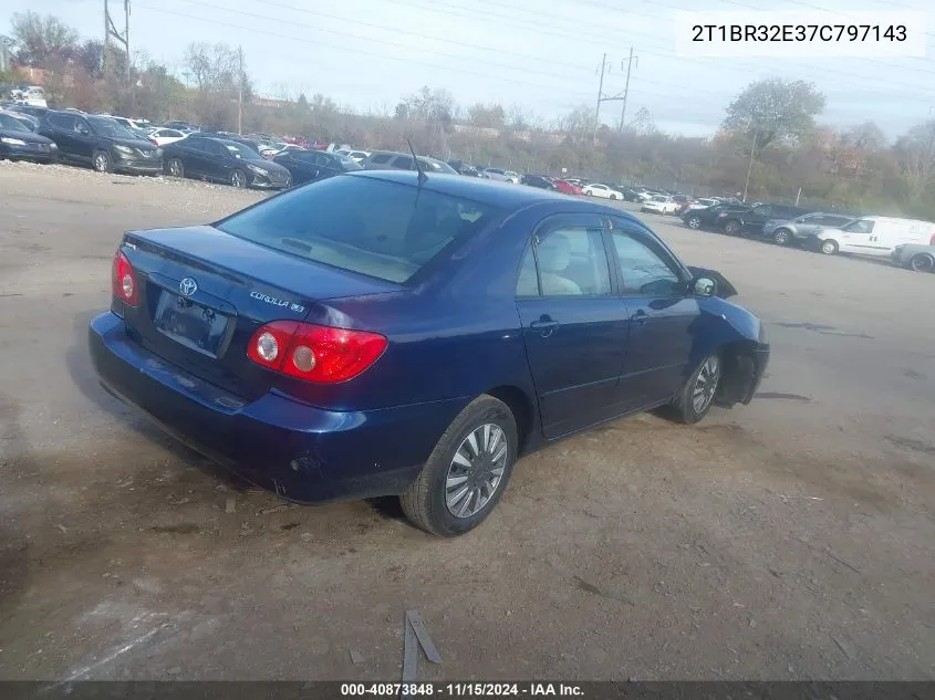 2007 Toyota Corolla Le VIN: 2T1BR32E37C797143 Lot: 40873848