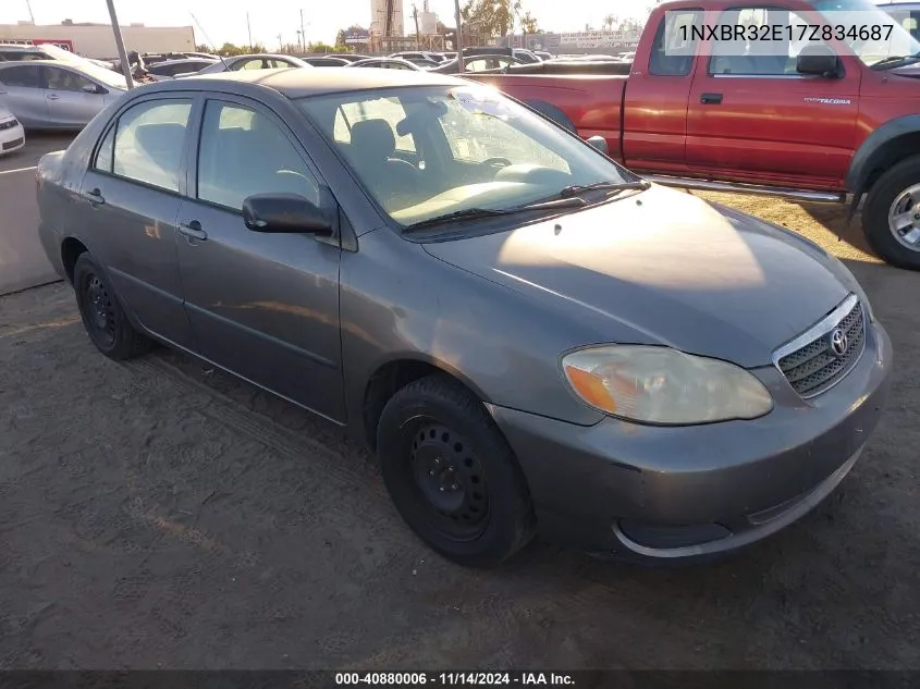 2007 Toyota Corolla Ce VIN: 1NXBR32E17Z834687 Lot: 40880006