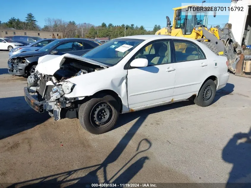 JTDBR32E870116792 2007 Toyota Corolla Le