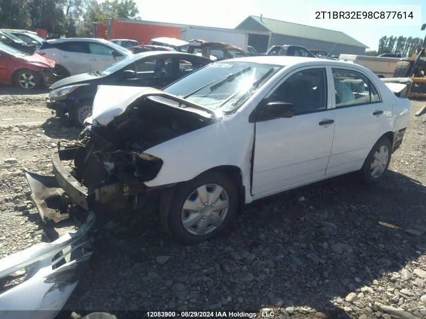 2008 Toyota Corolla Ce VIN: 2T1BR32E98C877614 Lot: 12083900